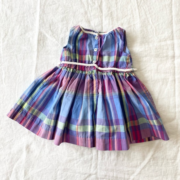 NWOT Tommy Hilfiger Infant Girls Plaid Dress - Picture 5 of 13